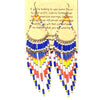 Colorful Beaded Chandelier Earrings - Leila Jewels