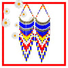 Colorful Beaded Chandelier Earrings - Leila Jewels