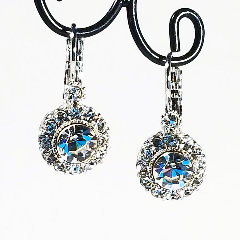 Crystal Halo Earrings - Leila Jewels