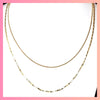 double chain necklace gold