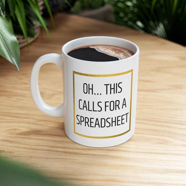Spreadsheet Coffee Mug - 11oz