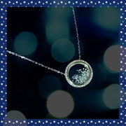 floating crystals necklace