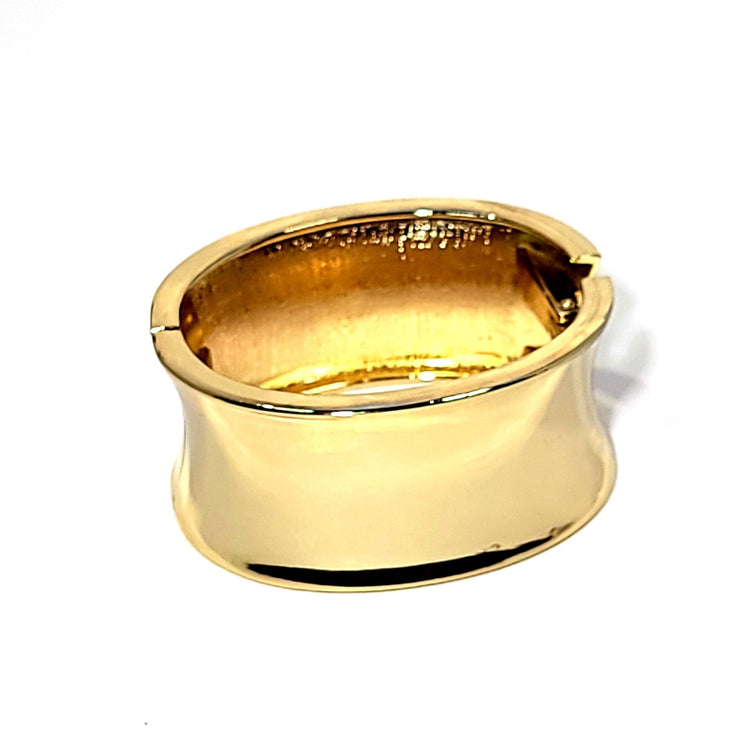 gold concave bangle