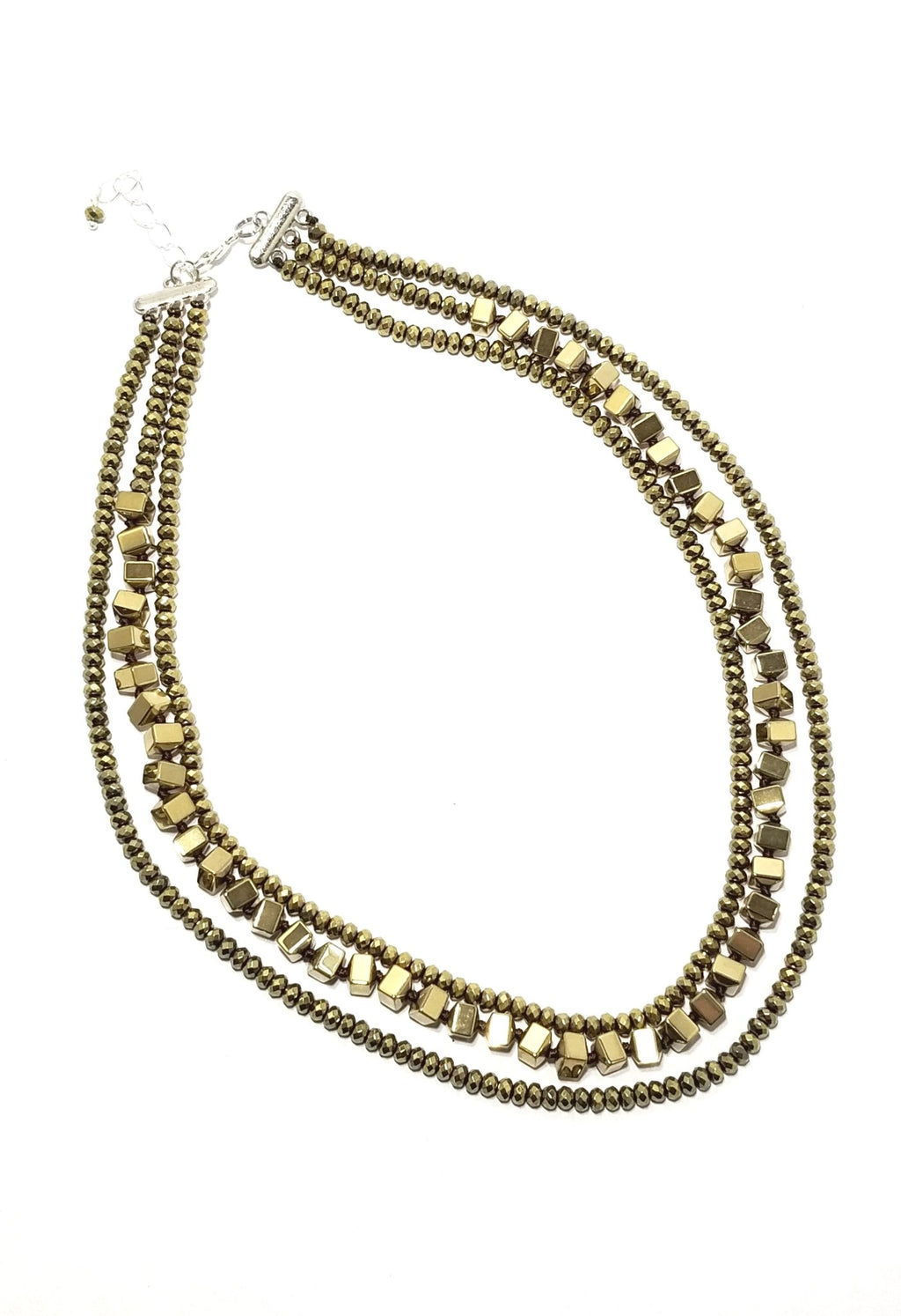 Golden Hematite Necklace - Leila Jewels