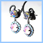Halo Dangle Earrings - Leila Jewels
