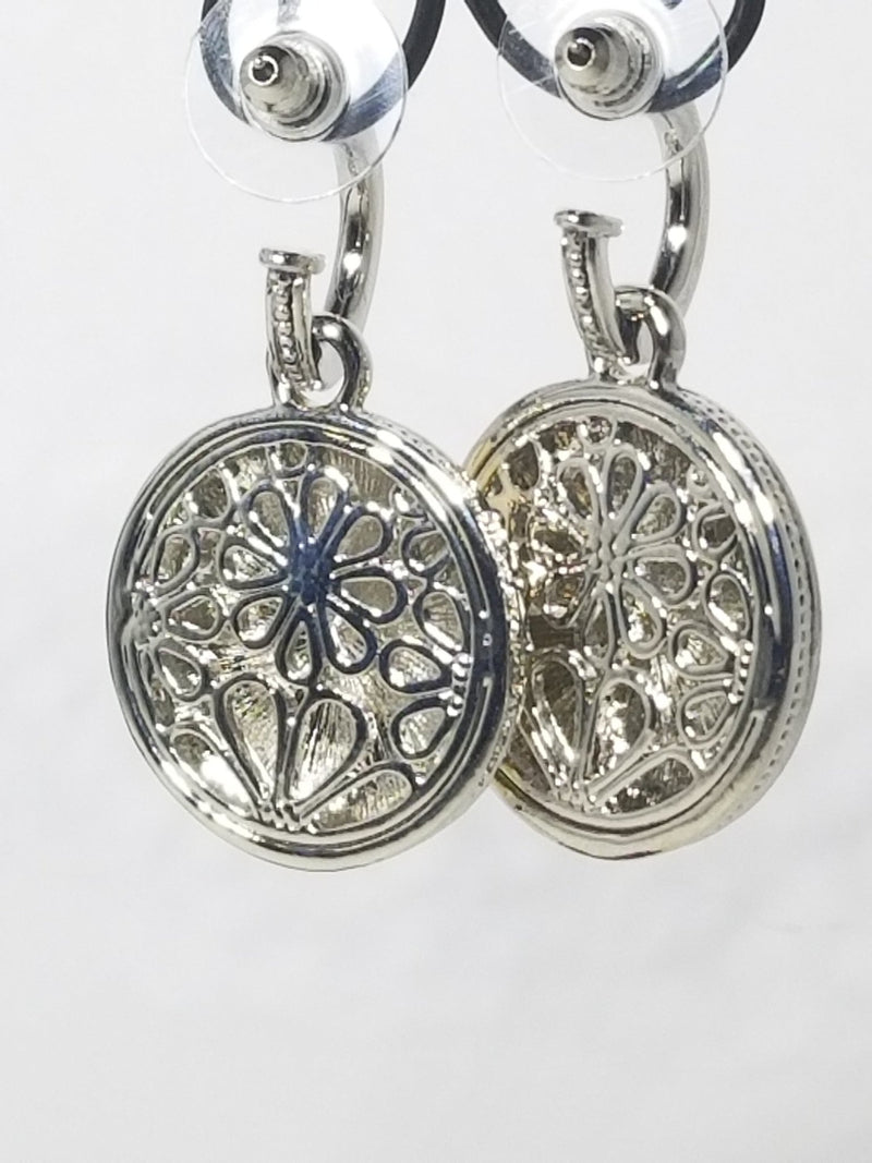 hammered brass earrings leila jewels
