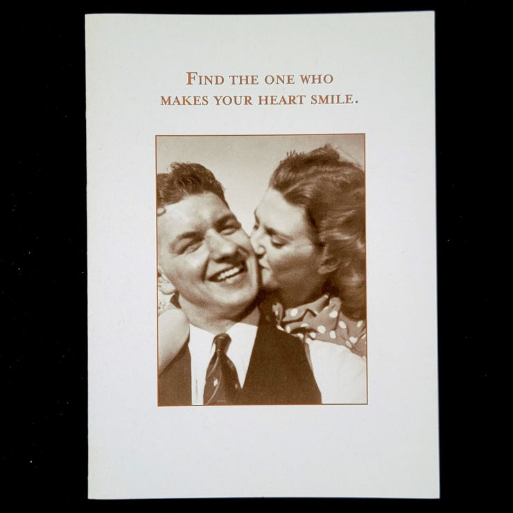 heart smile greeting card