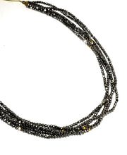 hematite and pyrite necklace