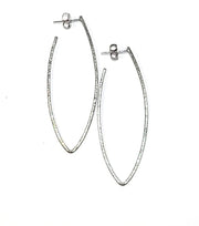 long v hoop earrings