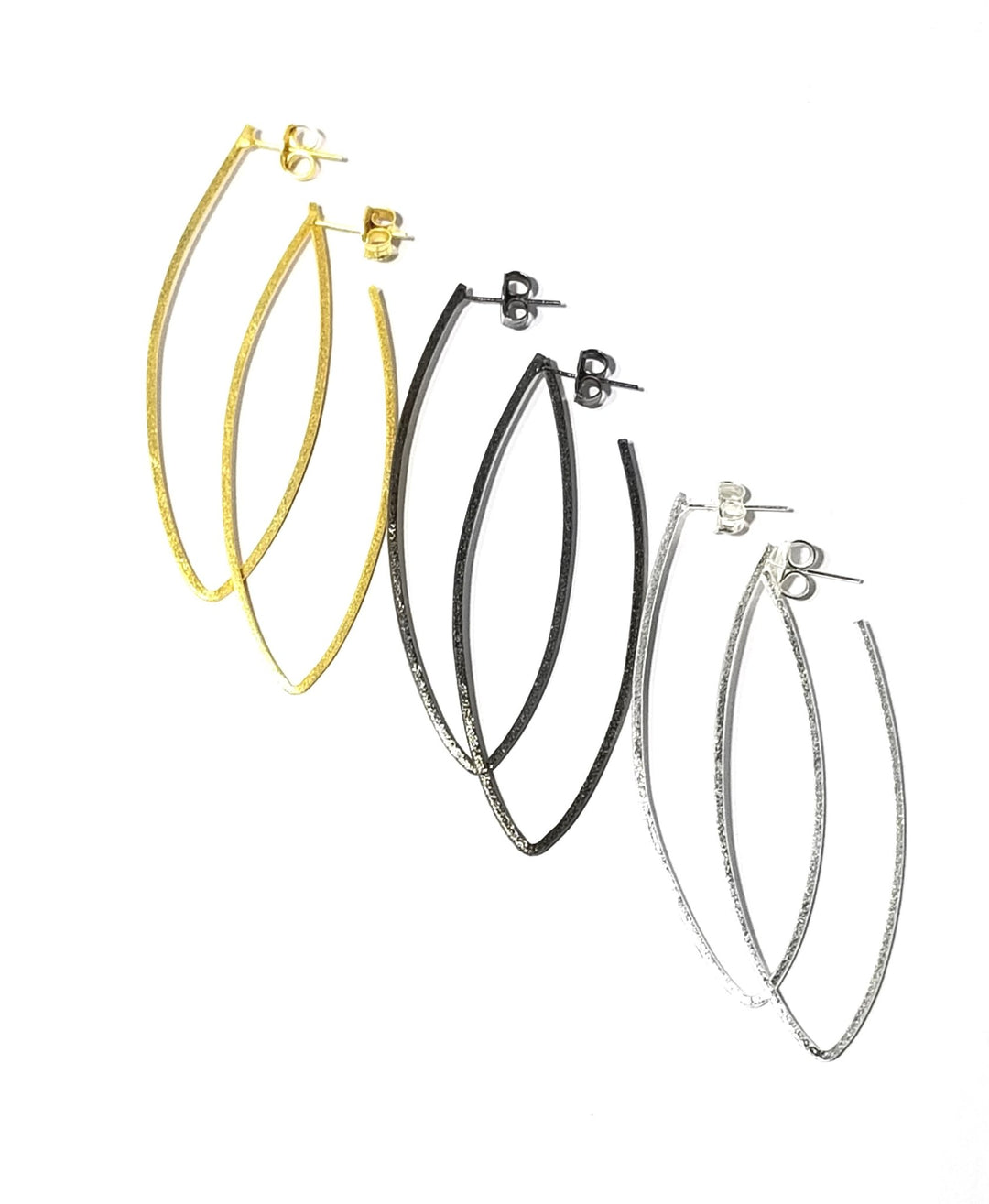 long v hoop earrings