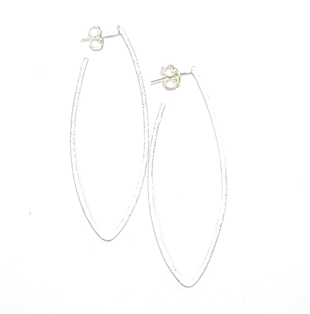 long v hoop earrings