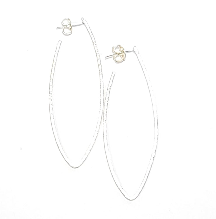 long v hoop earrings