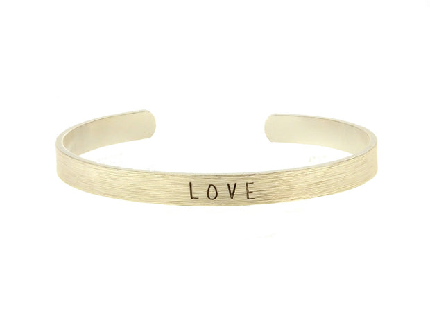 love cuff bracelet silver