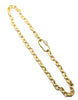 Matte Chain with Pavé Lock - Leila Jewels