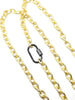 Matte Chain with Pavé Lock - Leila Jewels