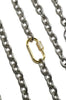 Matte Chain with Pavé Lock - Leila Jewels