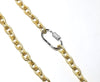 Matte Chain with Pavé Lock - Leila Jewels