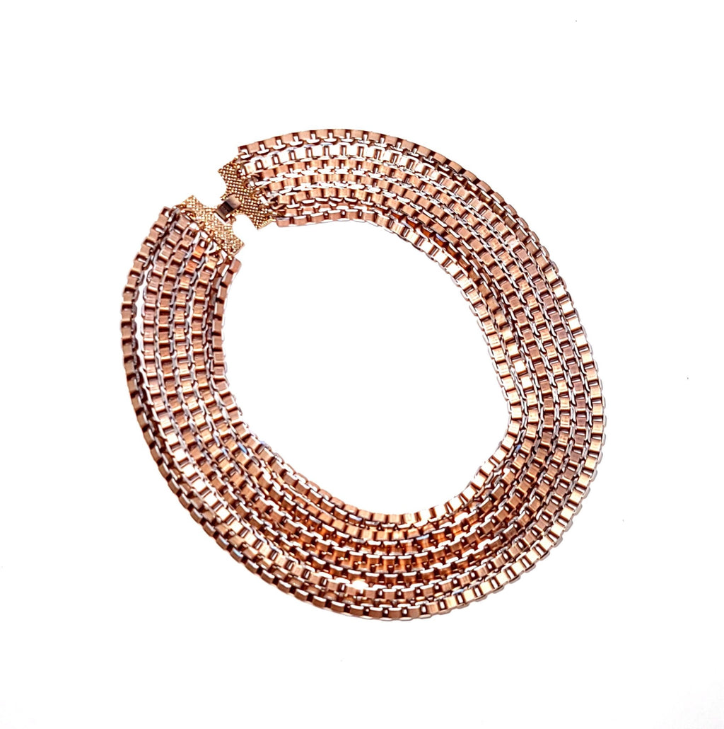 multi-strand chain necklace leila jewels