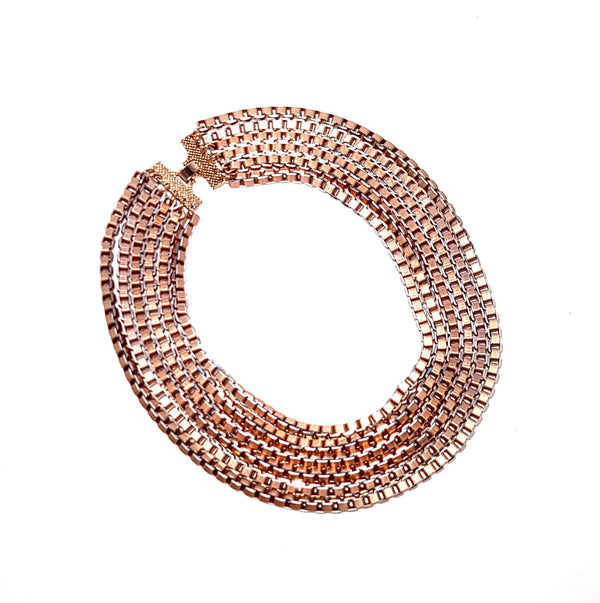 multi-strand chain necklace leila jewels