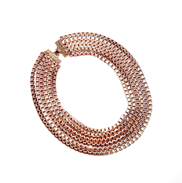 multi-strand chain necklace