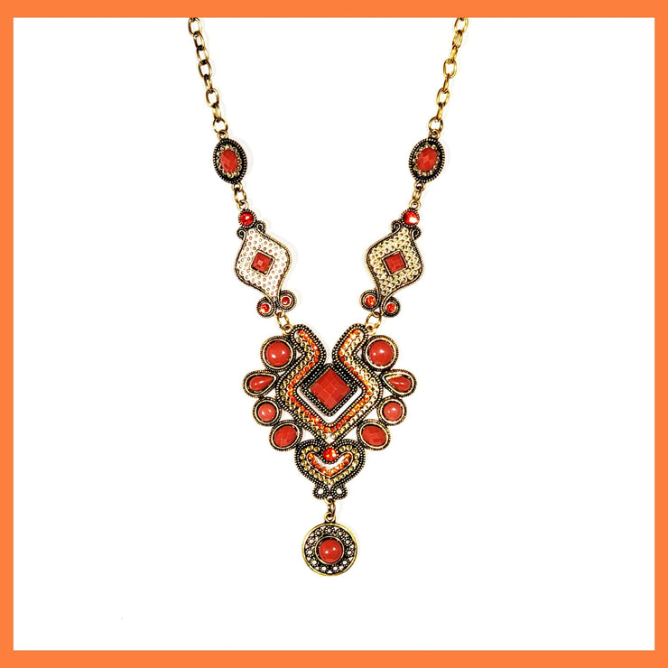 Native Stone Necklace - Leila Jewels