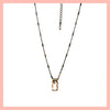Peach Crystal Pendant Necklace - Leila Jewels