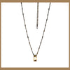 Peach Crystal Pendant Necklace - Leila Jewels