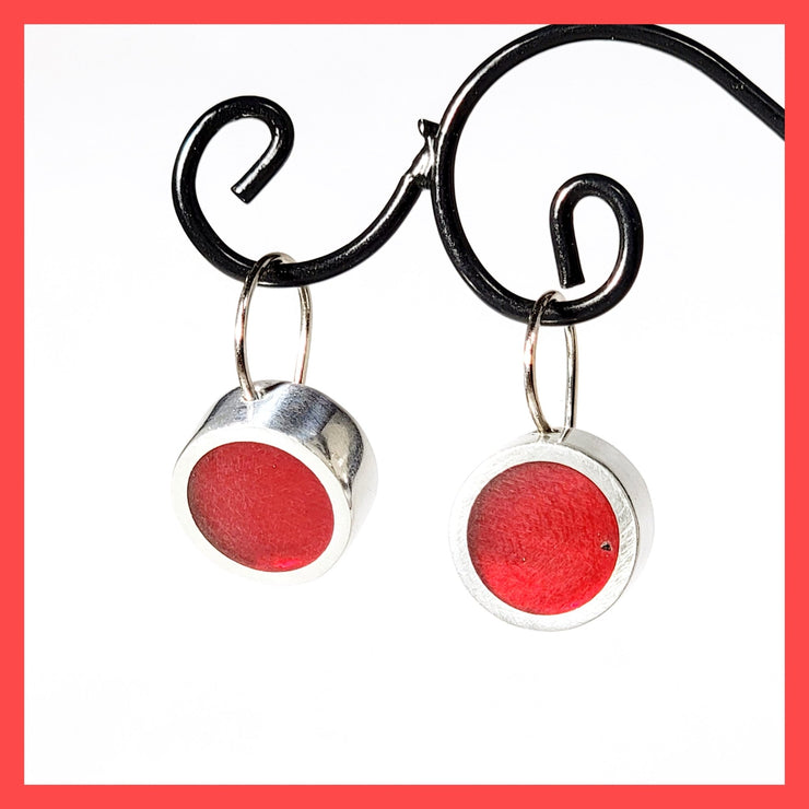Red Dot Earrings - Leila Jewels