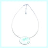 Reversible Oval Pendant Necklace - Leila Jewels