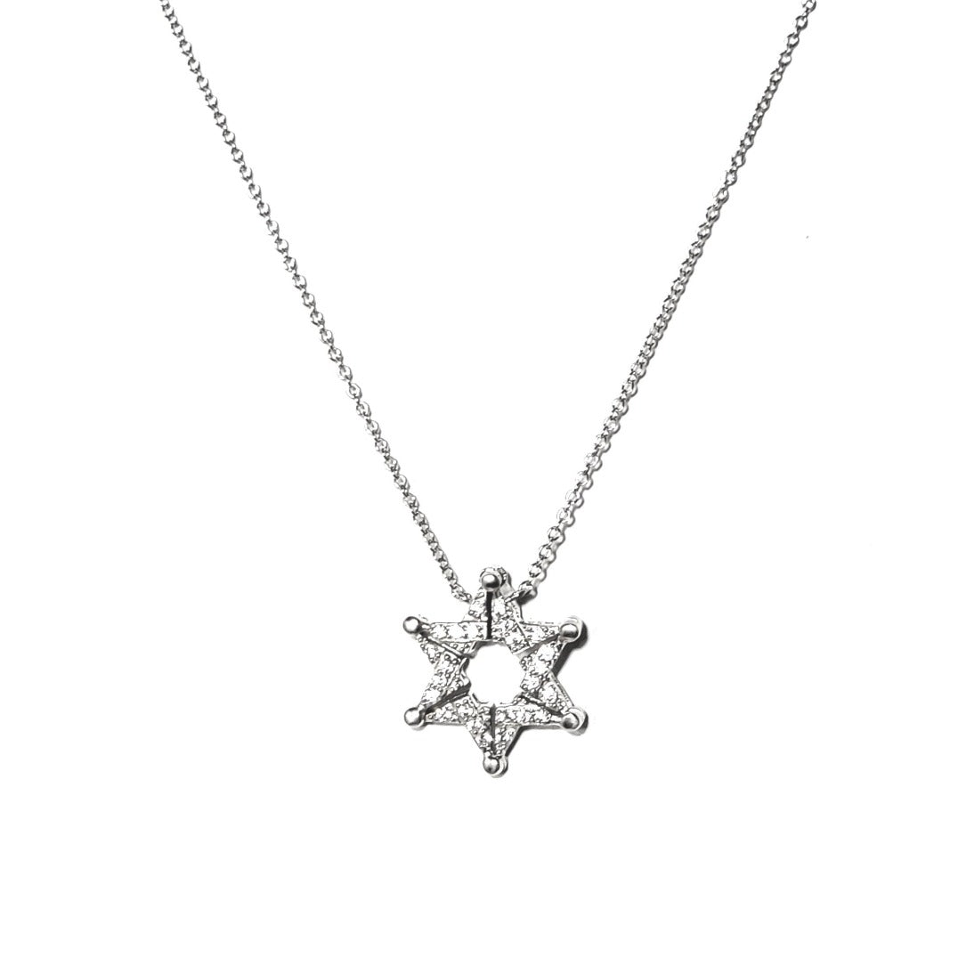 Butterfly Star of David Necklace - Leila Jewels