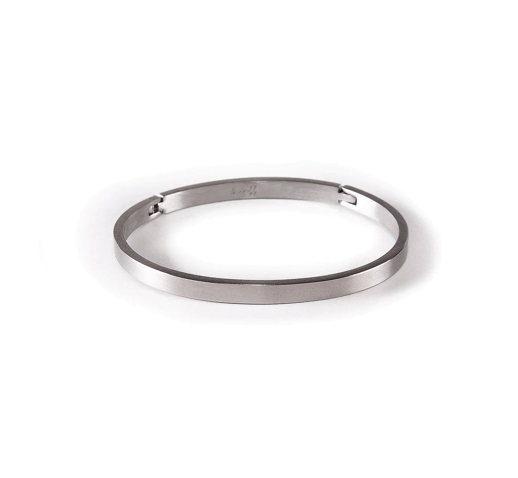 Simplicity Stainless Steel Bangle by B. Tiff New York - Leila Jewels