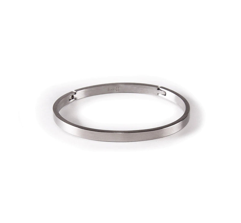 Simplicity Stainless Steel Bangle by B. Tiff New York - Leila Jewels