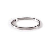simplicity stainless steel bangle by b. tiff new york silver