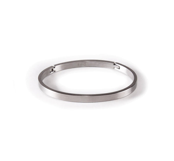 Simplicity Stainless Steel Bangle by B. Tiff New York - Leila Jewels