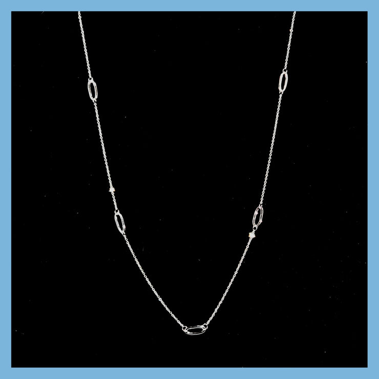 sterling link chain necklace