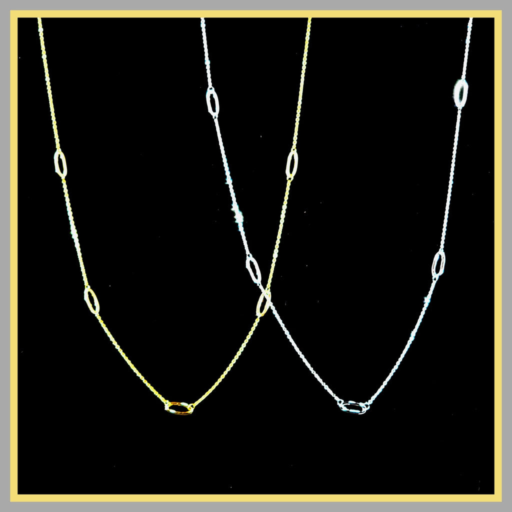 sterling link chain necklace