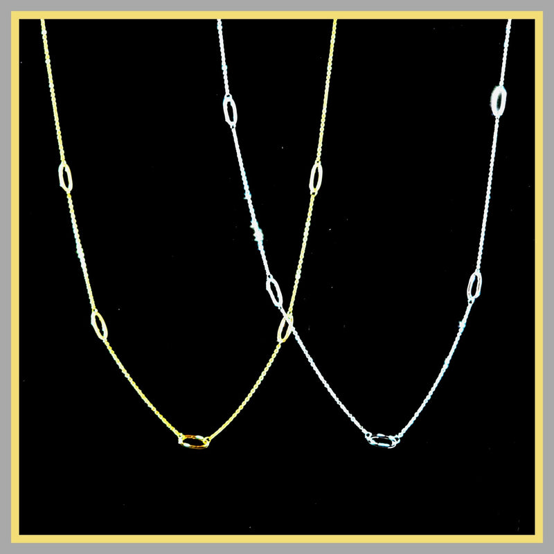 sterling link chain necklace
