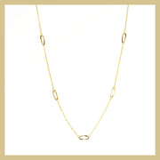 sterling link chain necklace gold
