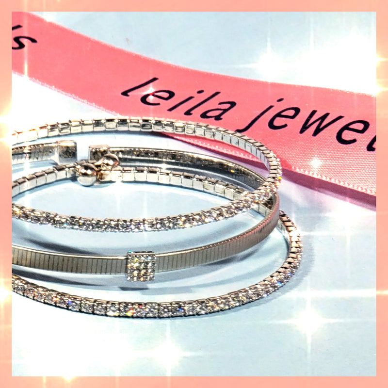 sterling ribbon bangle