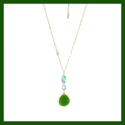 Three Stone Necklace - Leila Jewels