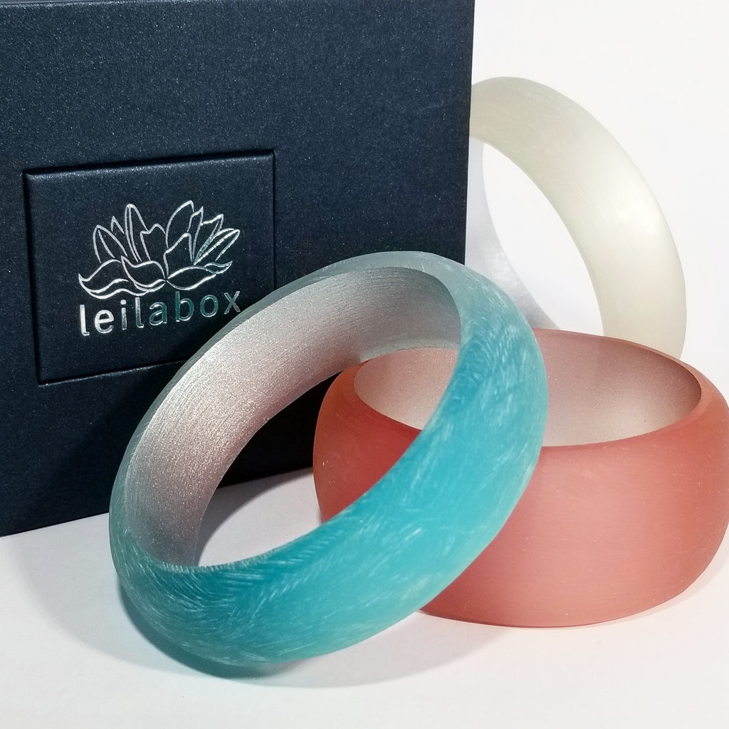 translucent lucite bangle