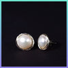 wire wrapped pearl earrings