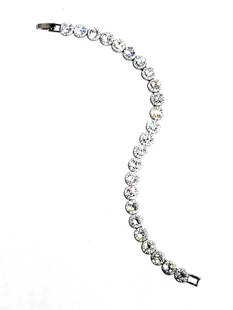 zirconia tennis bracelet leila jewels