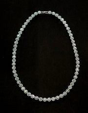 zirconia tennis necklace